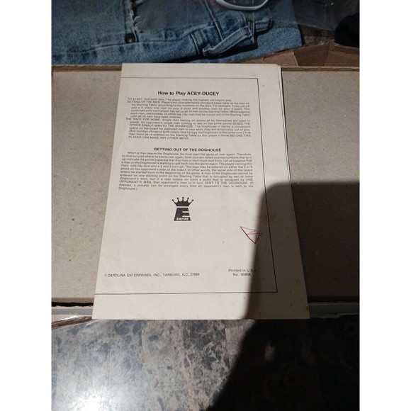 Vintage Empire 1970's Backgammon Board Game #1690- Complete! - Picture 8 of 16